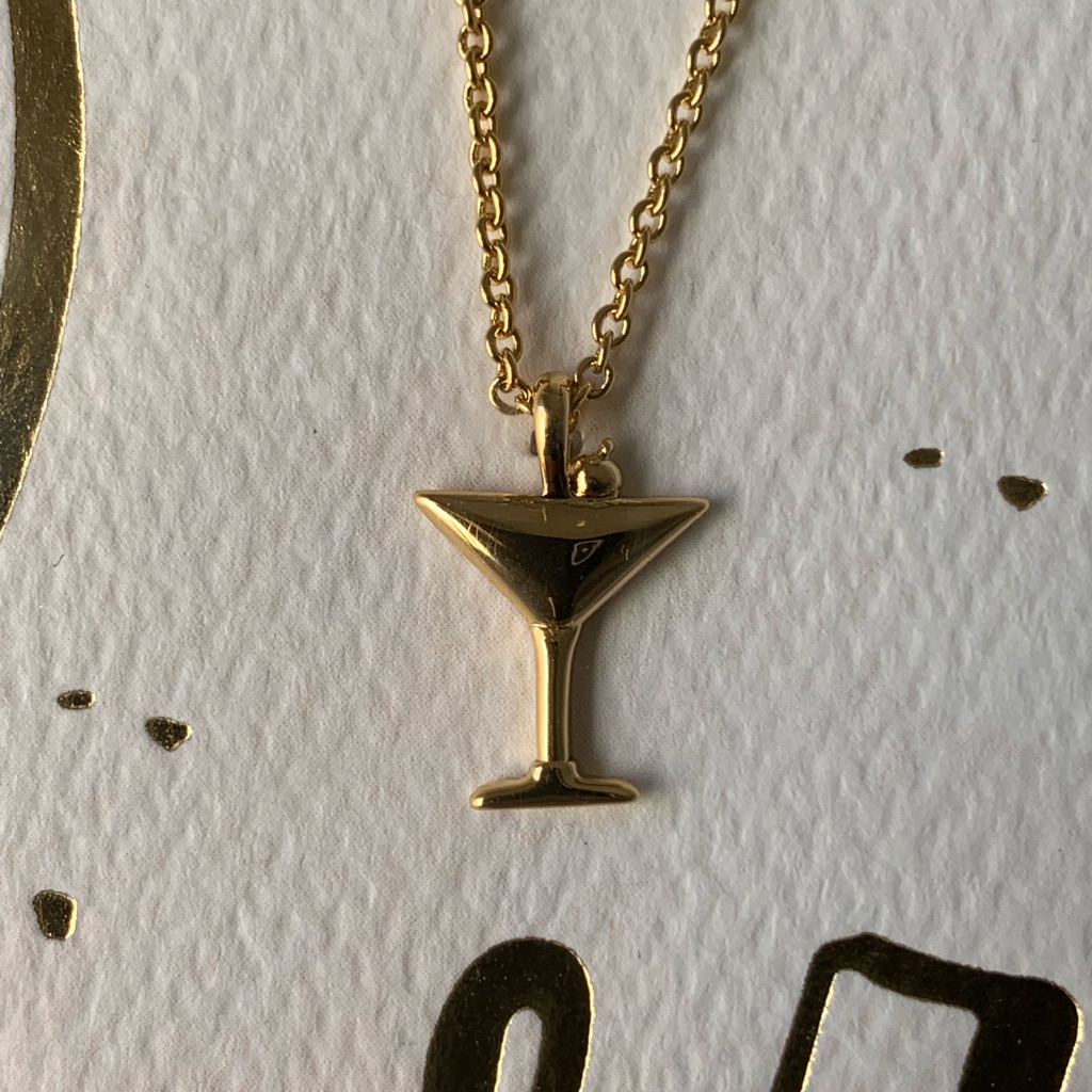 Hallmark 14k Gold Plated Cheers Necklace 25$